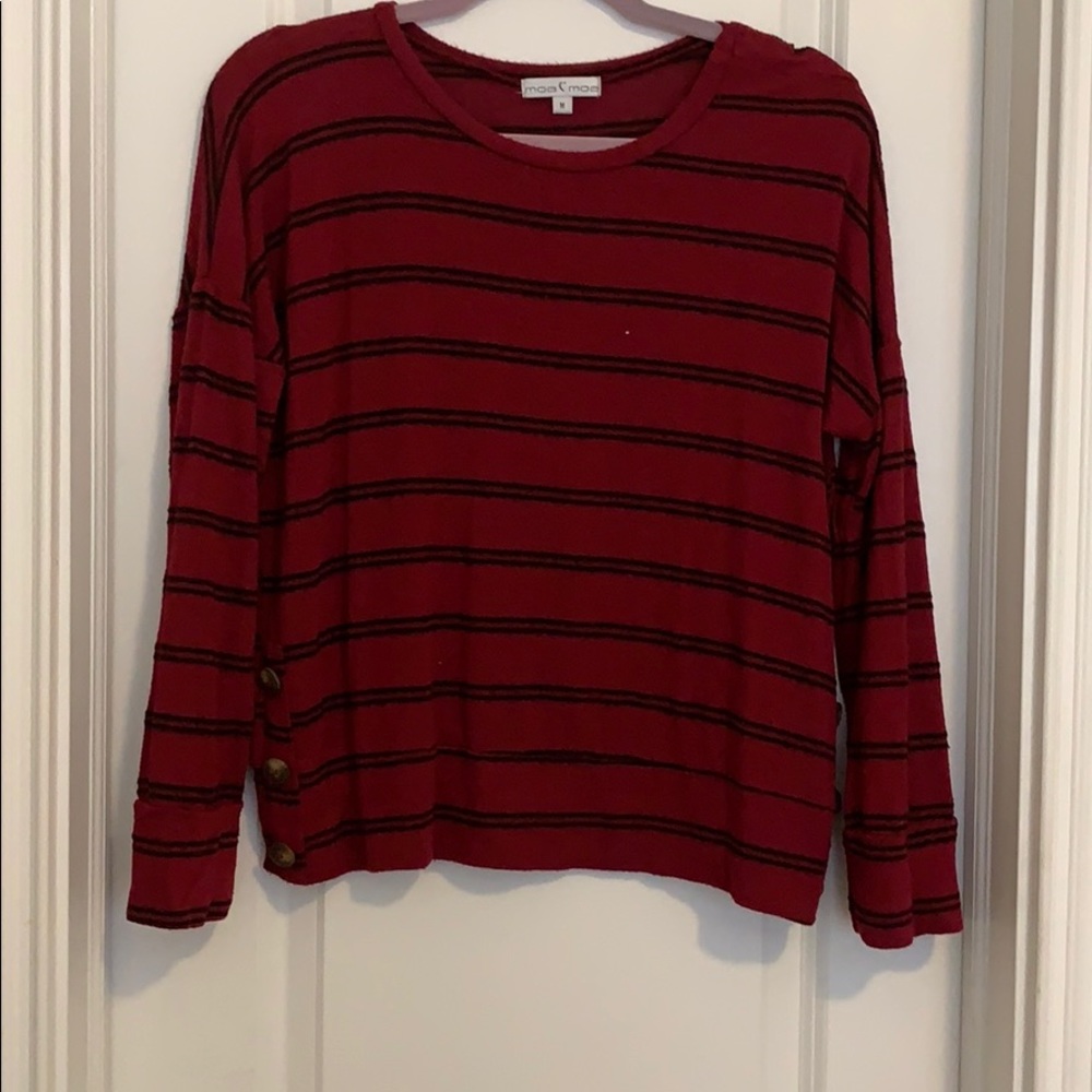 Striped long sleeved tee